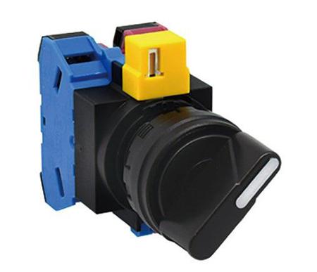 HW1S-2T01 Idec Knob Selector Switch - (1NC) 22.3mm Cutout Diameter 2 Positions