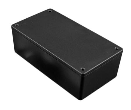 1591XXDSBK Hammond 1591 Series Black ABS Enclosure, IP54, Black Lid, 152 x 81 x 46mm