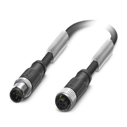 1445017 Phoenix Contact Male 5 way M12 to Female 5 way M12 Actuator/Sensor Cable, 1 m