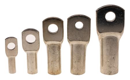 434-559 RS PRO Uninsulated Tubular Ring Terminal, Brown
