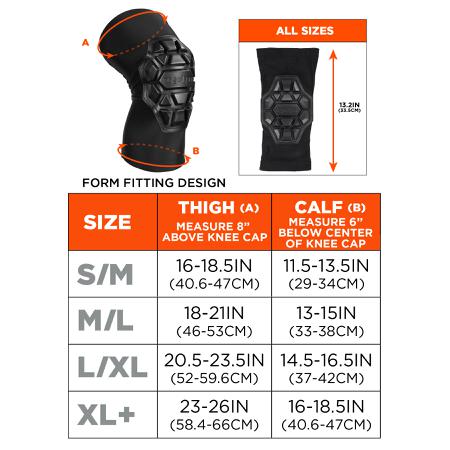 18552 Ergodyne Black Anti Slip Foam Slide On Knee Pad Resistant to Slip