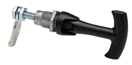 216-913 RS PRO Black Zinc Die Cast Lock, T-Handle