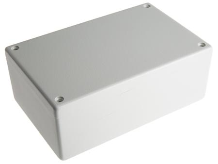 1594ESGY Hammond 1594 Series Grey ABS Enclosure, IP54, Grey Lid, 167 x 107 x 65mm