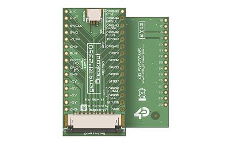 gen4-RP2350-Breakout 4D Systems  LCD Display Module