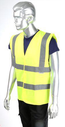 774-8273 Unisex M Yellow Reflective Waistcoat