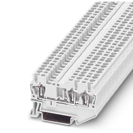 3037339 Phoenix Contact  ST 2.5-TWIN WH Series White, Single-Level, Spring Clamp Termination