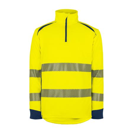 SWEATLGH01JMS T2S Yellow/Navy Unisex Hi Vis Sweatshirt, S