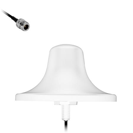 TANGO58B/X/NTYPEF/36 Siretta  Dome Multiband Antenna with N Type Female Connector, 2G (GSM/GPRS), 3G (UTMS), 4G (LTE),