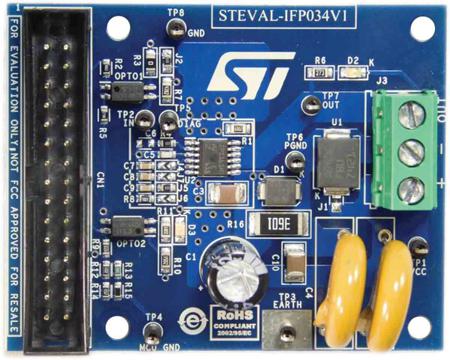 STEVAL-IFP034V1 STMicroelectronics Evaluation Board Power Management for IPS161H for Analyze the IPS161H Device Functionality