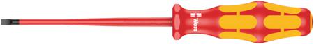 05006440001 Wera Slotted Insulated Screwdriver, 3.5 mm Tip, 100 mm Blade, VDE/1000V, 181 mm Overall