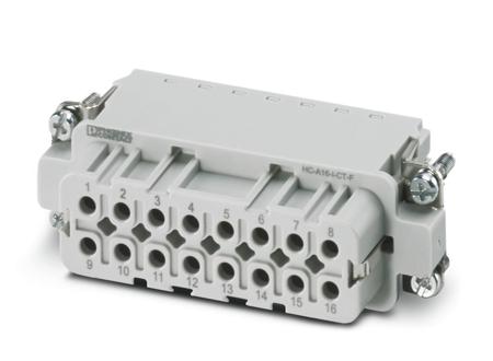 1585443 Phoenix Contact A16 Series Heavy Duty Power Connector Insert, 16 contacts, 16A, Female