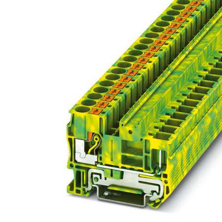 3061774 Phoenix Contact  PT 6/1P-PE Series Green, Yellow, 10mm², Push In Termination