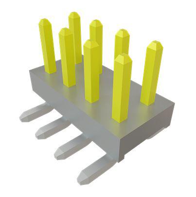 TMM-104-01-S-D-SM Samtec TMM Series Vertical Surface Mount PCB Header, 8 Contact(s), 2mm Pitch, 2 Row(s), Unshrouded