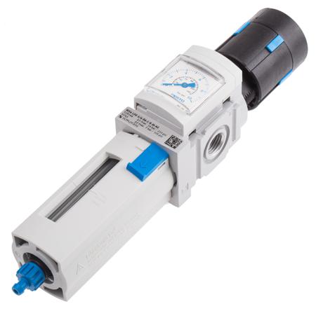 MS4-LFR-1/4-D6-CRM-AS Festo MS4-LFR Polycarbonate Filter Regulator, 5μm, G 1/4, Manual, 14 bar, 529144