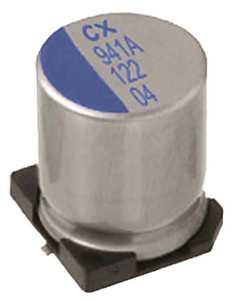 PCX1D151MCL1GS Nichicon 150μF Surface Mount Polymer Capacitor, 20V dc