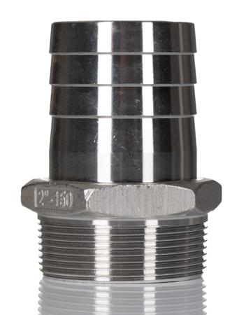 499-3805 RS Pro Stainless Steel Hexagon Hose Nipple 2in R(T) Male / Male 3.46in