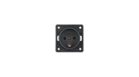 8627205 Berker 862 Black Plug Socket, 13A, Type K - Danish