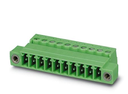 1858086 Phoenix Contact, 3.81mm Pitch, IMC 1.5/7-STGF-3.81, 7 Way, , Pluggable Terminal Block, Inverted Plug, Cable Mount,