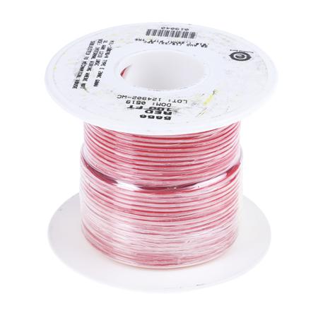 5856 RD005 Alpha Wire Hook-up Wire TEFLON Series Red 0.62 mm² Hook Up Wire, 20 AWG, 19/0.20 mm, 30m, PTFE Insulation,