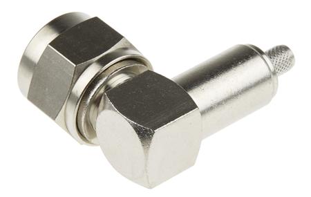 170-6987 RS Pro 50Ω Right Angle Cable Mount N Type Connector, Plug, Solder Termination, 11GHz