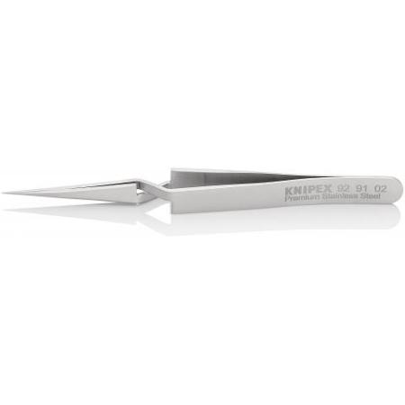 92 91 02 Knipex 120 mm, Stainless Steel, Smooth, Tweezer