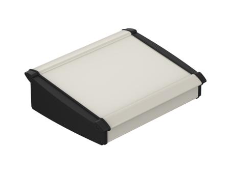 92385265.HMT1 Bopla Alu-Topline Series Natural Anodized ABS, Aluminium Desktop Enclosure, Sloped Front, 232.60 x 265 x 86.20mm
