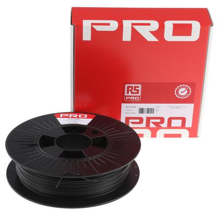 910-7034 RS PRO 1.75mm Black CARBON-P 3D Printer Filament, 500g