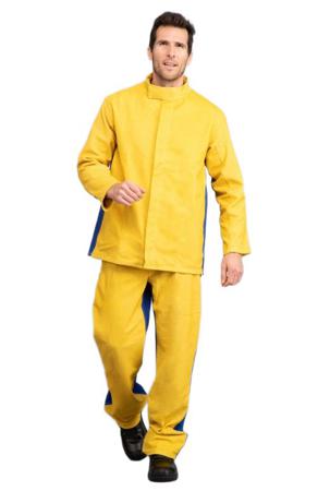 E2251-100L EDC PROTECTION E2251 Yellow, Fire Retardant, Water Resistant Jacket, L