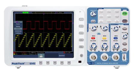 P1245 PeakTech , 100MHz Bench Oscilloscope, 2 Analogue Channels