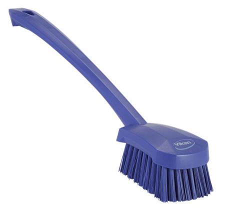 41868 Vikan Hard Bristle Purple Scrubbing Brush, 36mm bristle length, Polyester bristle material
