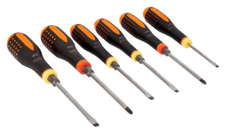 BE-9881TB Bahco Slotted Insulated Screwdriver, 6-Piece