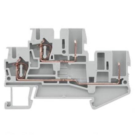 8WH5120-2MF00 Siemens 8WH Series Grey Din Rail Terminal, 2.5mm², 2-Level, Spring Termination, CSA