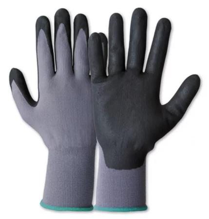 066408141E Honeywell Safety GemoMech Black/Grey Polyamide Mechanical Protection Work Gloves, Size 8, Nitrile Foam Coating