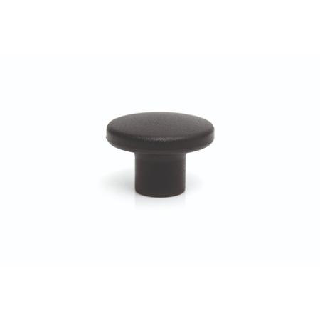 284-5585 RS PRO Black Thermoplastic Button Clamping Knob, M6, Threaded Mount
