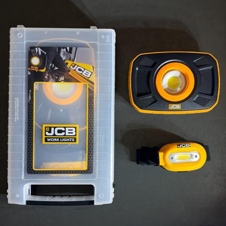 JCB-RS-Xtra260-Tuffone-Kit JCB Rechargeable LED Work Light, 260 lumens, 1500 lumens, USB-C Plug, IP44, IP68