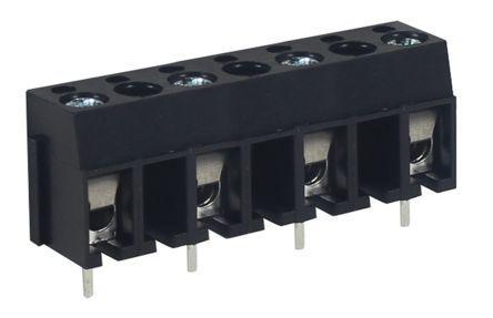 897-0774 RS Pro 10mm Pitch Straight, PCB Terminal Block, PCB Mount, 4 Way
