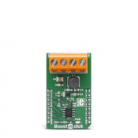 MIKROE-2757 MikroElektronika Boost 4 Click Boost Converter for TPS61230A for Battery Powered Products