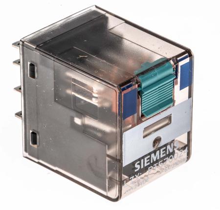 LZX:PT570024 Siemens Plug In Power Relay, 24V dc Coil, 6A Switching Current, 4PDT