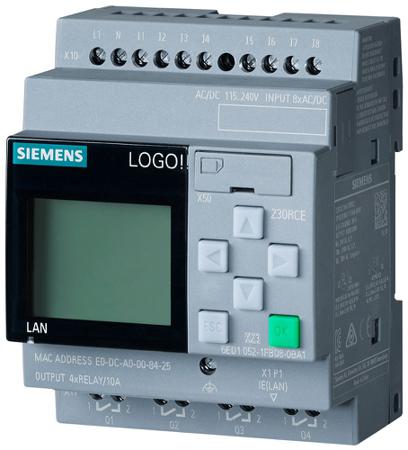 6AG10521FB087BA1 Siemens SIPLUS LOGO Series Logic Module for Use with SIPLUS LOGO, Relay Output, 8-Input