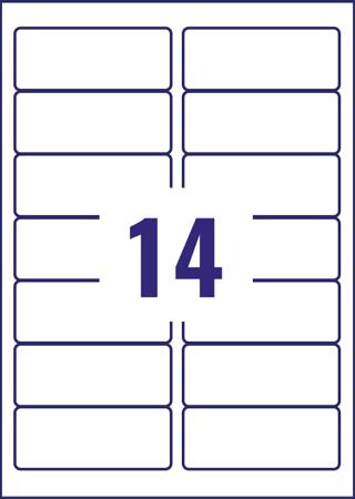 LR7163-100 Avery White Printer Label