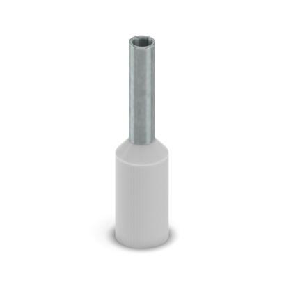 2100120 Phoenix Contact, Ferrule A Insulated Bootlace Ferrule, 6mm Pin Length, 1.3mm Pin Diameter, Grey