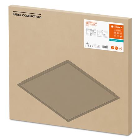 4099854017902 LEDVANCE 33 W Square LED Panel Light, Cool White, L 595 mm W 595 mm