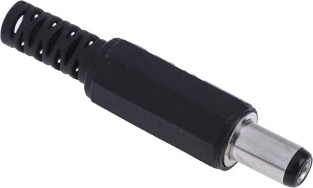 771-9174 RS PRO DC Plug Rated At 1.0A, 12.0 V, Cable Mount, length 44.0mm, Nickel