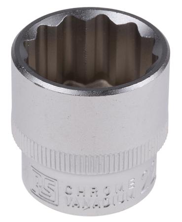 830-4076 RS PRO 3/8 in Drive 22mm Standard Socket, 12 point