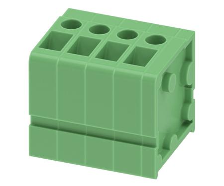 1888250 Phoenix Contact FRONT 2.5-V/SA 5/ 4 Series PCB Terminal Block, 4-Contact, 5mm Pitch, Through Hole Mount, Screw