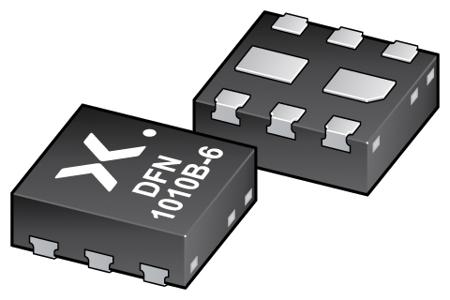 PMDXB600UNEZ Nexperia  Hex N-channel MOSFET, 600 mA, 20 V, 8-Pin DFN1010B-6, SOT1216