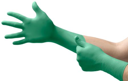73701070 Ansell TouchNTuff 73-701 Green Neoprene Puncture Resistant Work Gloves, Size 7