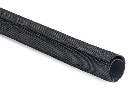 170-01001 HellermannTyton Braided Polyester Black Cable Sleeve, 8mm Diameter, 100m Length,  Series
