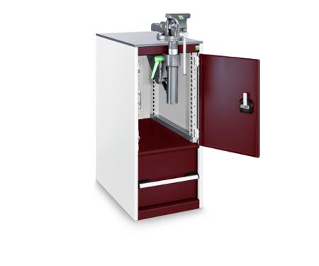 40017100-19V Bott 1 Door, 1 Drawer Sheet Steel Floor Standing Storage Cabinet, 400 X 650 X 900mm