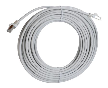 276-1135 RS PRO, 15m Cat8, White RJ45 to Male RJ45 Male, S/FTP, Terminated LSZH Sheath